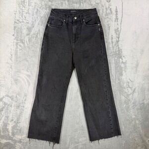 Silver Jeans Highly Desirable Trouser Women's Size 27x31 Black Wide Leg Denim